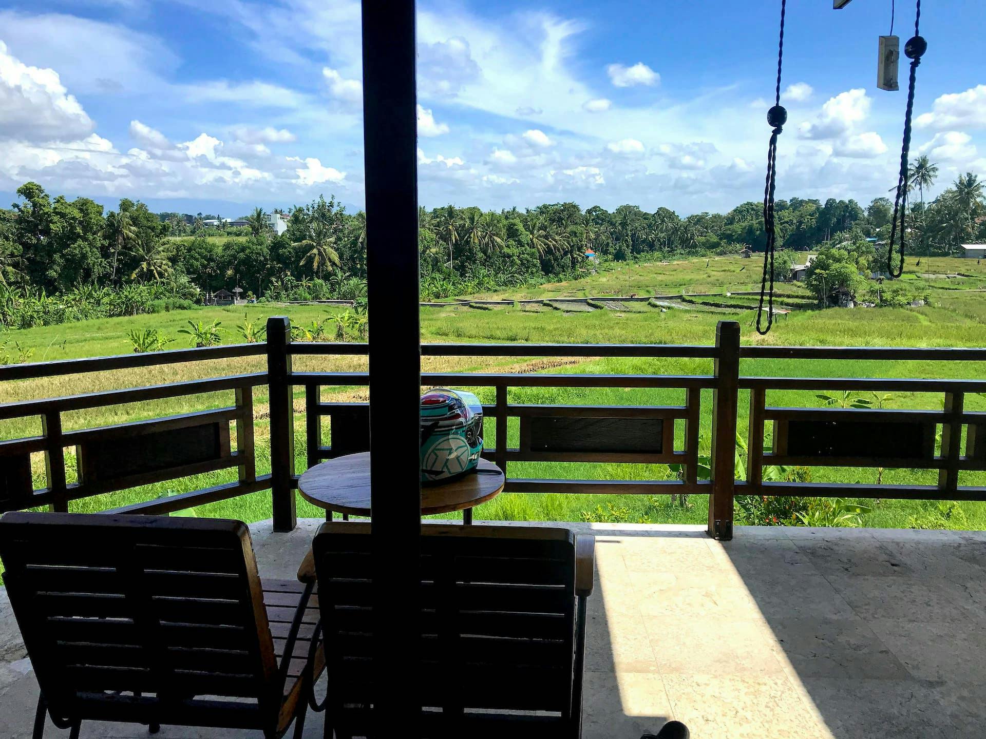 View from Bali house