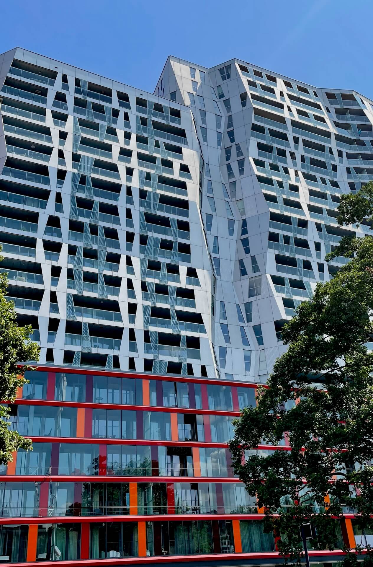 Modern apartment complex in Rotterdam